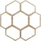 Ekena Millwork Florin Wood Fretwork Pierced Ceiling Medallion, Red Oak, 36"OD x 15 3/8"ID x 1/4"T CMWP36X36X0250FORO - alternate 1